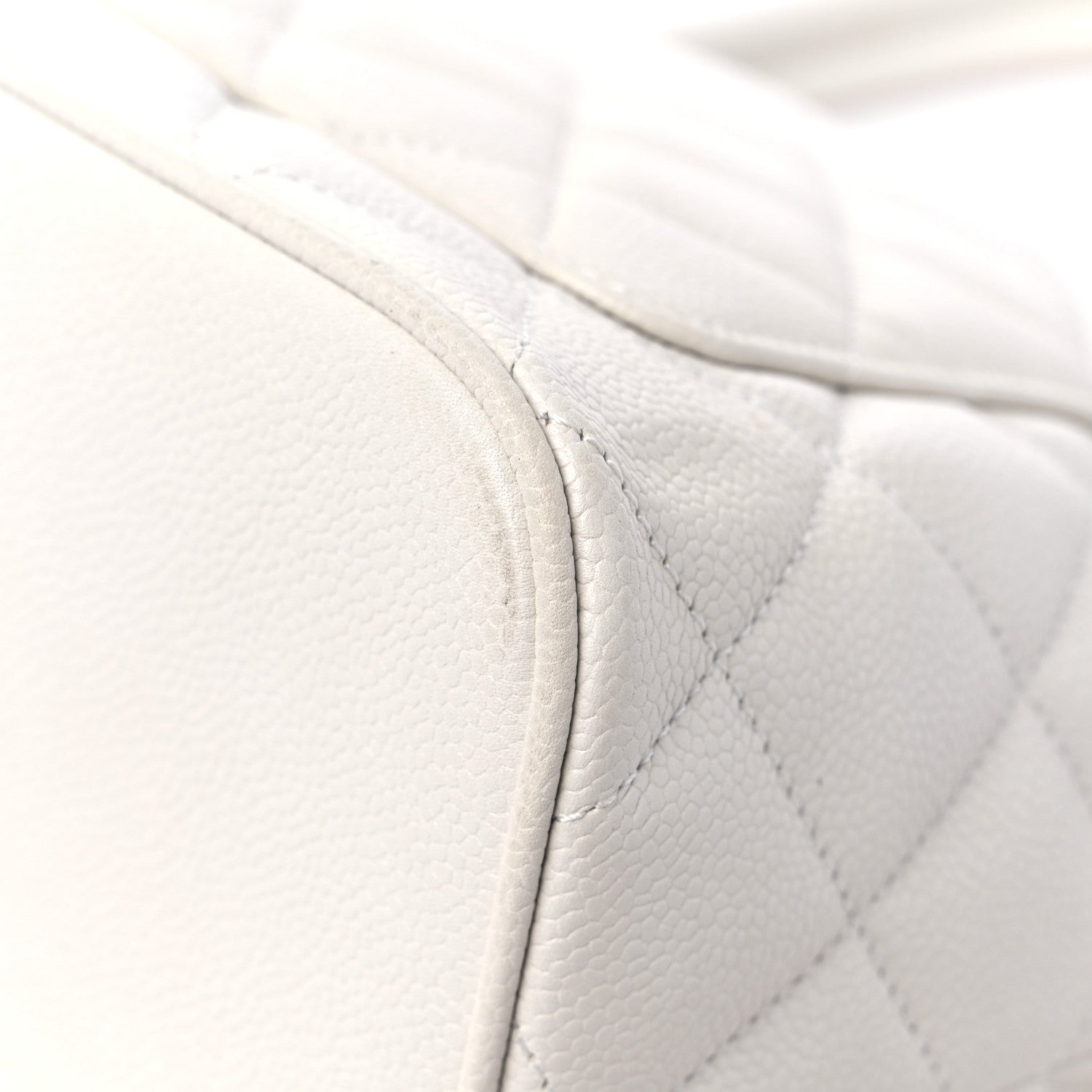 Chanel Caviar Quilted Medallion Tote White 11 of 13