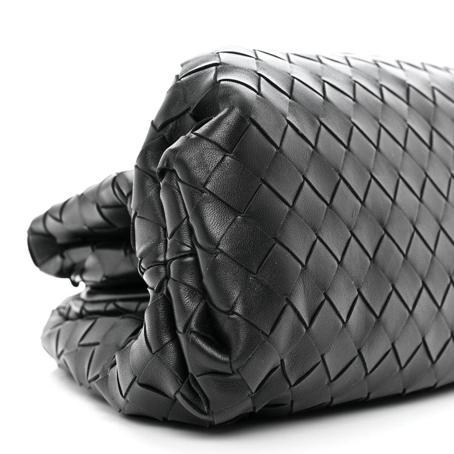 Bottega Veneta Nappa Maxi Intreccio The Pouch Oversized Clutch Black 11 of 13