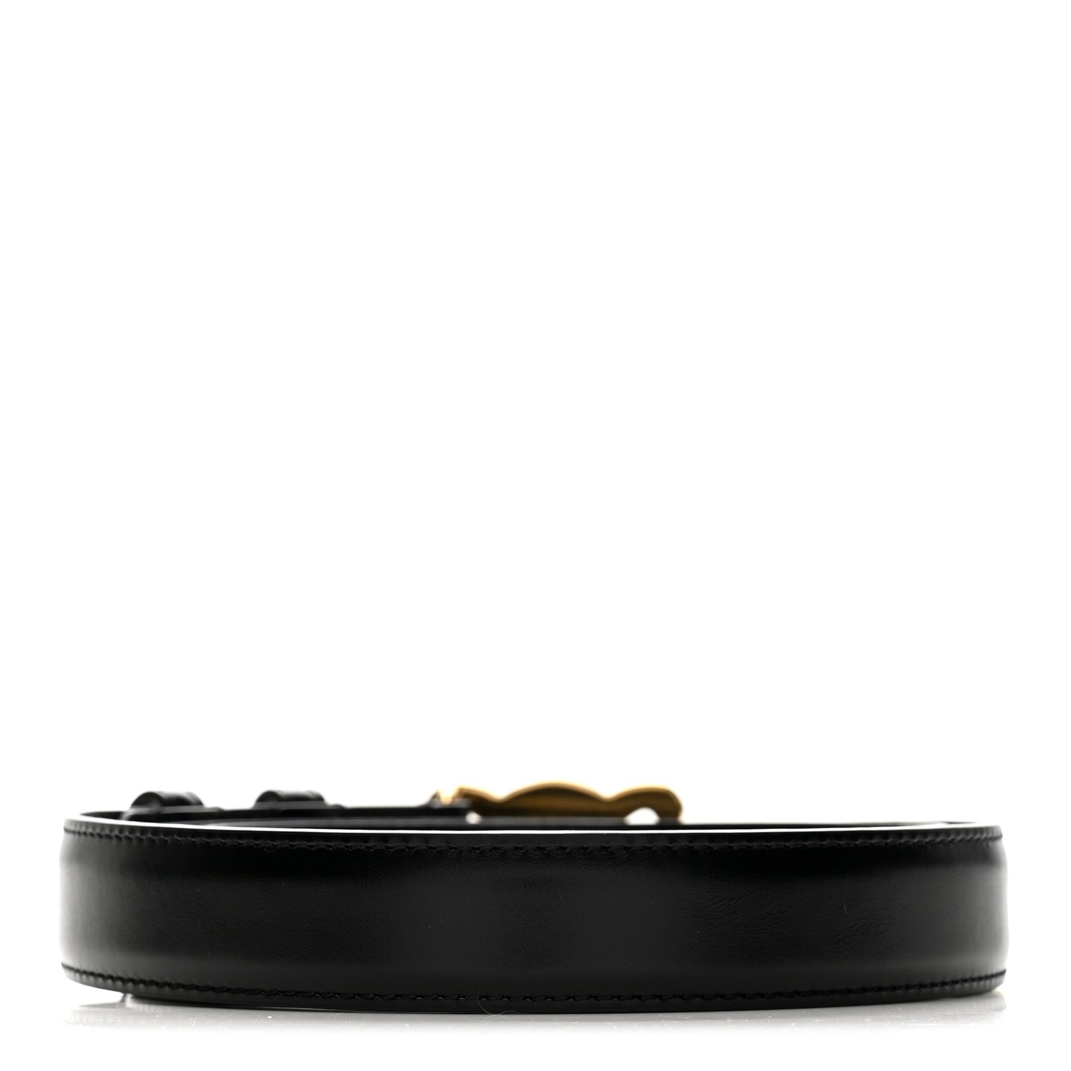 Celine Box Calfskin Medium 25mm Triomphe Belt 85 34 Black 2 of 7