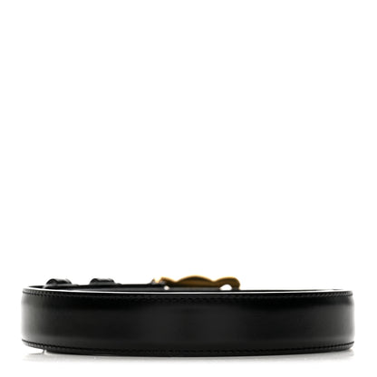 Celine Box Calfskin Medium 25mm Triomphe Belt 85 34 Black 2 of 7