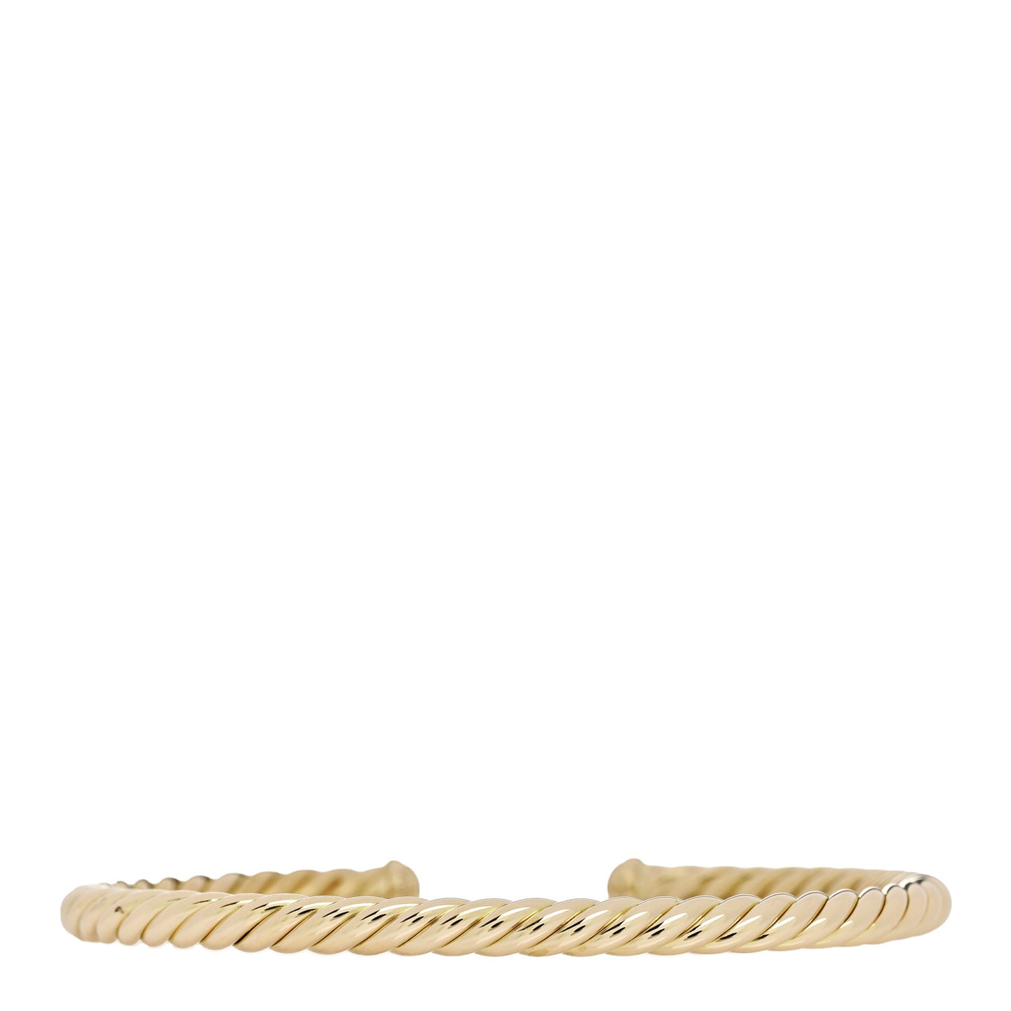 18K Yellow Gold 4mm Cablespira Flex Bracelet