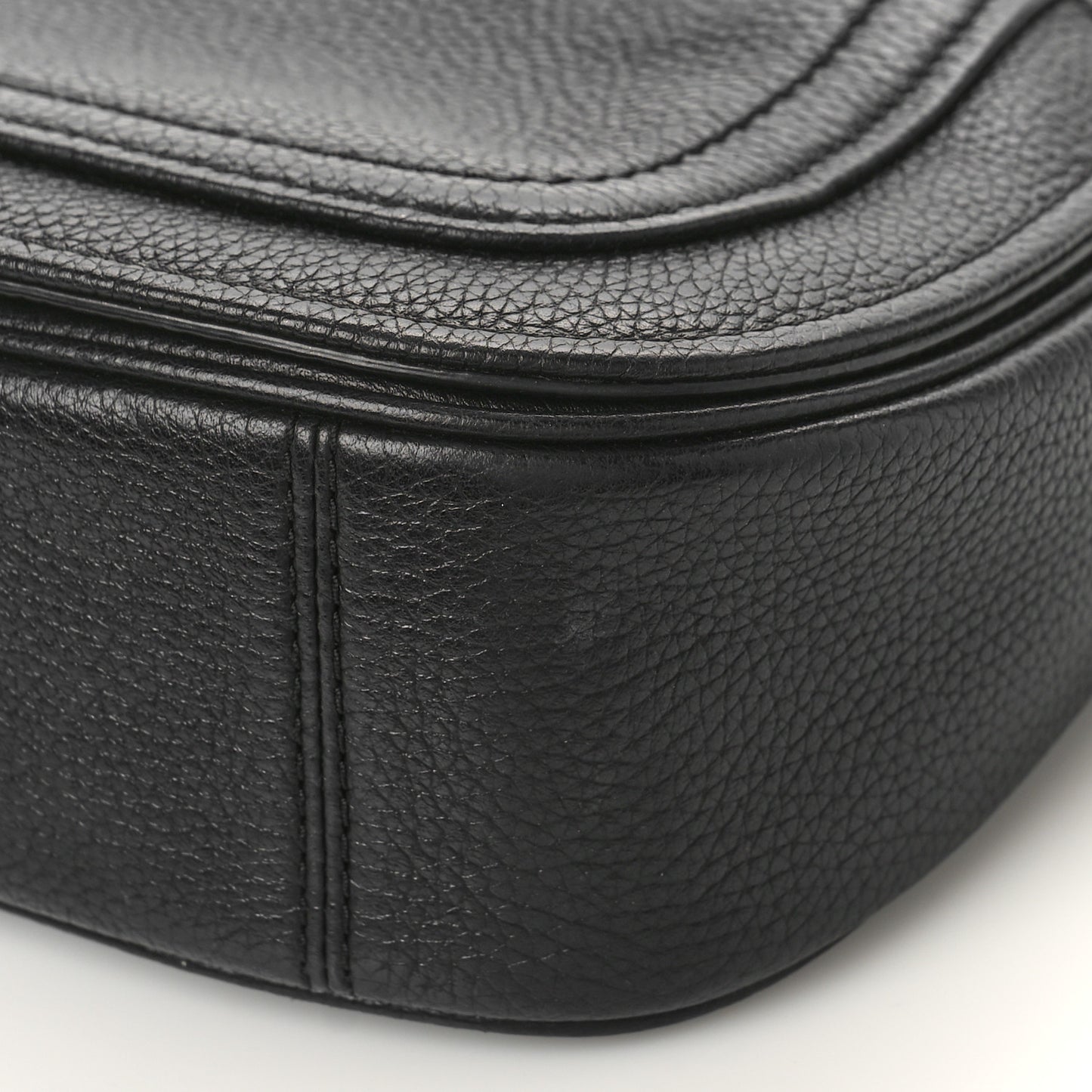 Calfskin Empire City Messenger Crossbody Black
