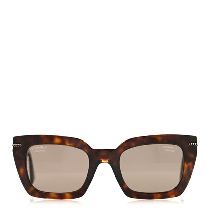 Chanel Acetate Square Sunglasses 5509-A Tortoise 2 of 8