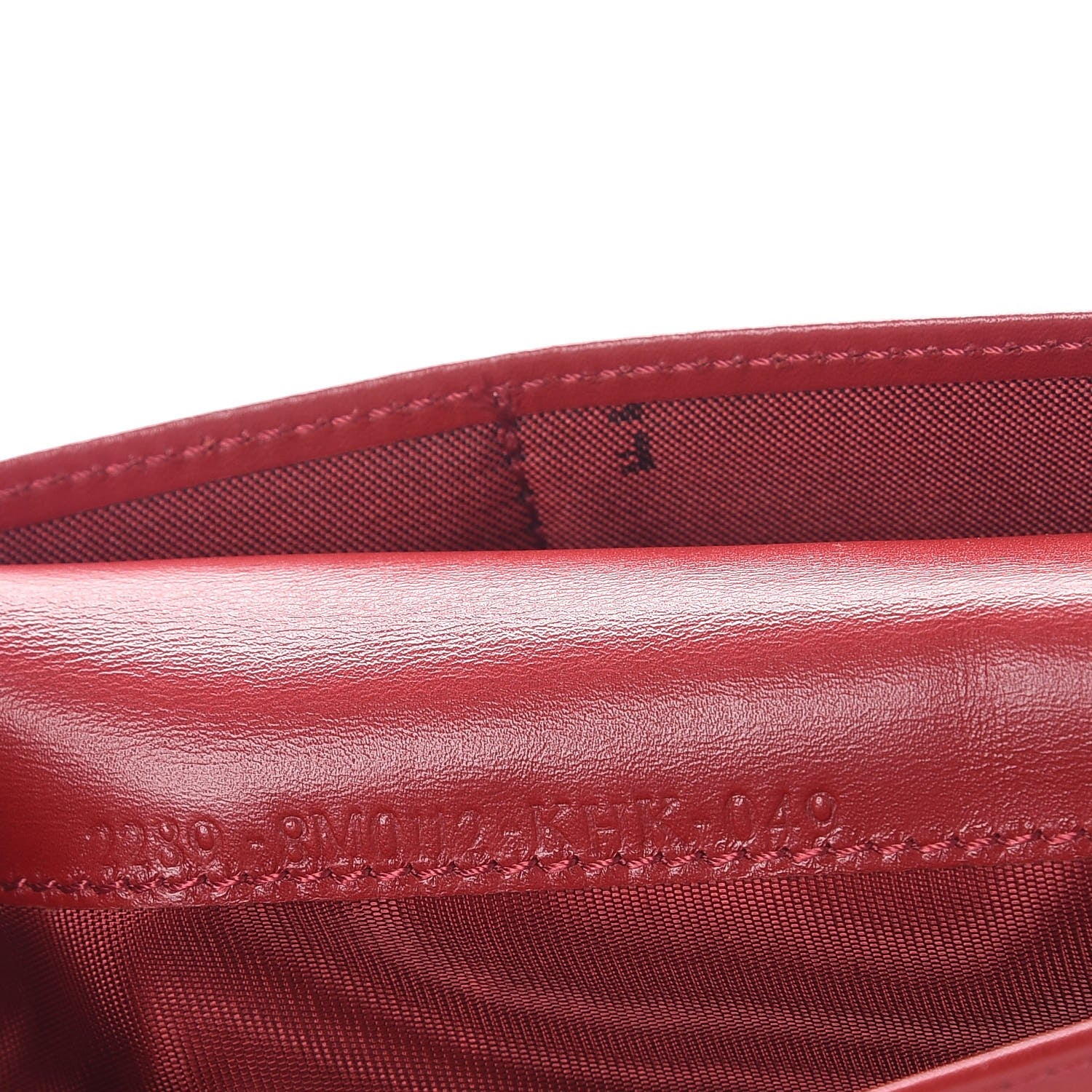 Fendi Zucca Continental Wallet Tobacco Rosso 8 of 9