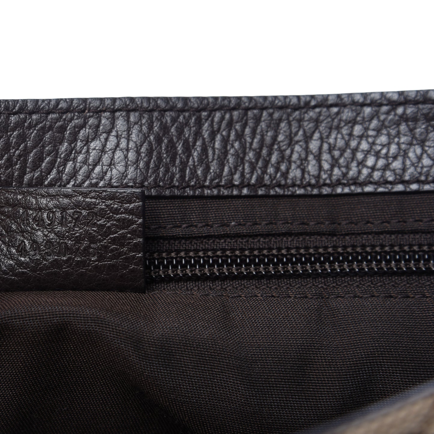 Monogram Flap Messenger Bag Beige Dark Brown