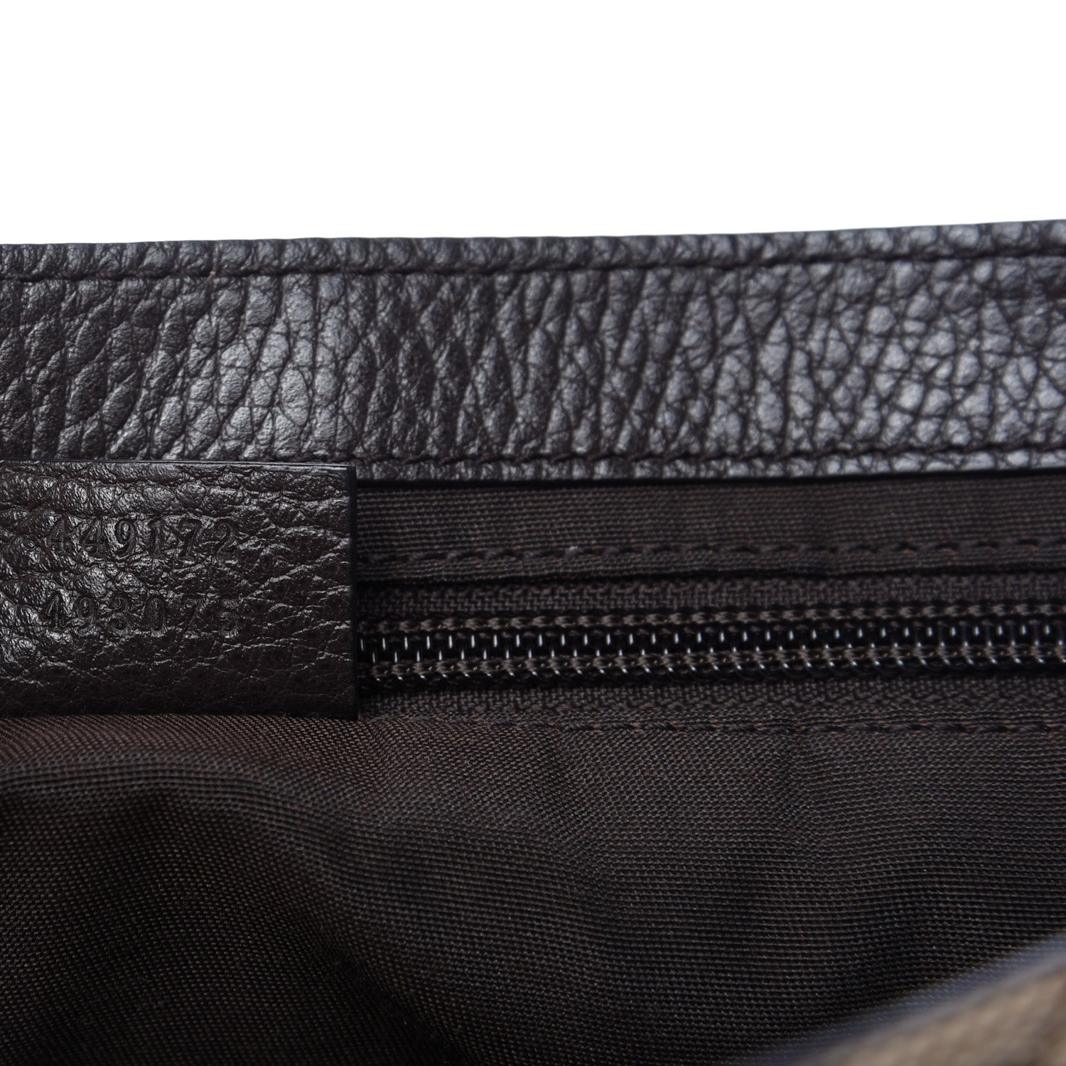 Gucci Monogram Flap Messenger Bag Beige Dark Brown 9 of 13