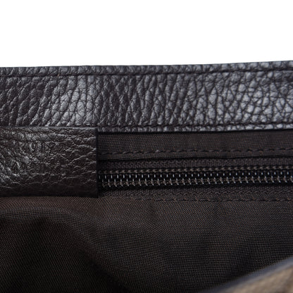 Gucci Monogram Flap Messenger Bag Beige Dark Brown 9 of 13