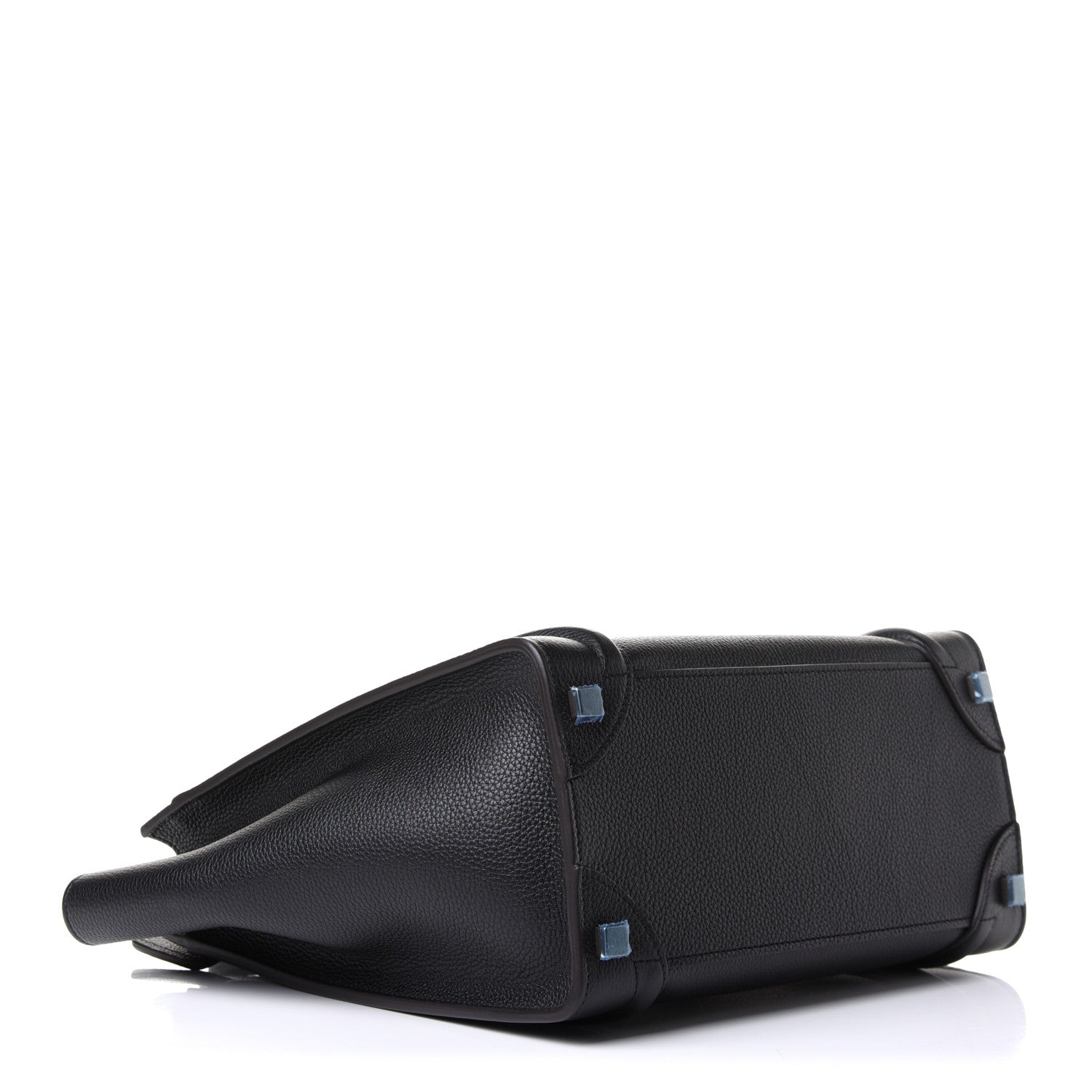 Celine Drummed Calfskin Micro Luggage Black 4 of 9