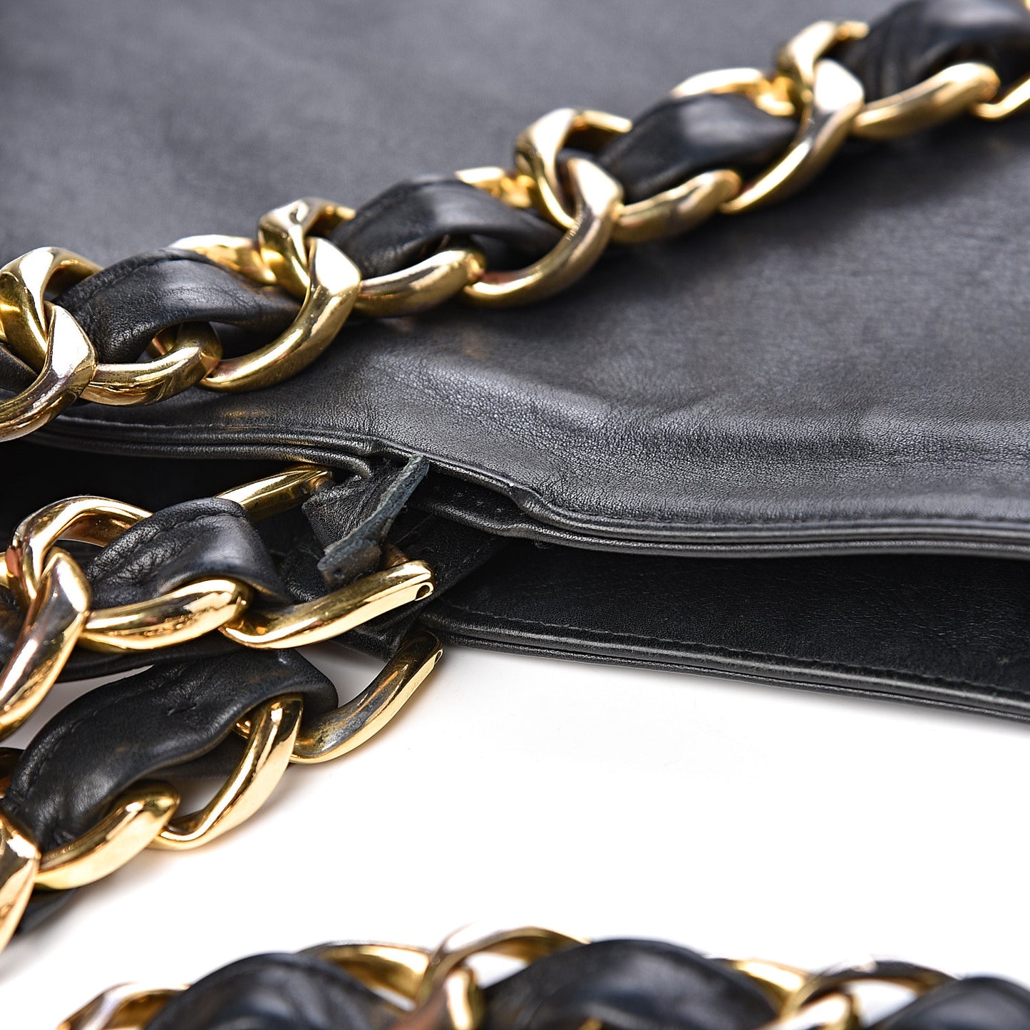 Calfskin CC Tote Black