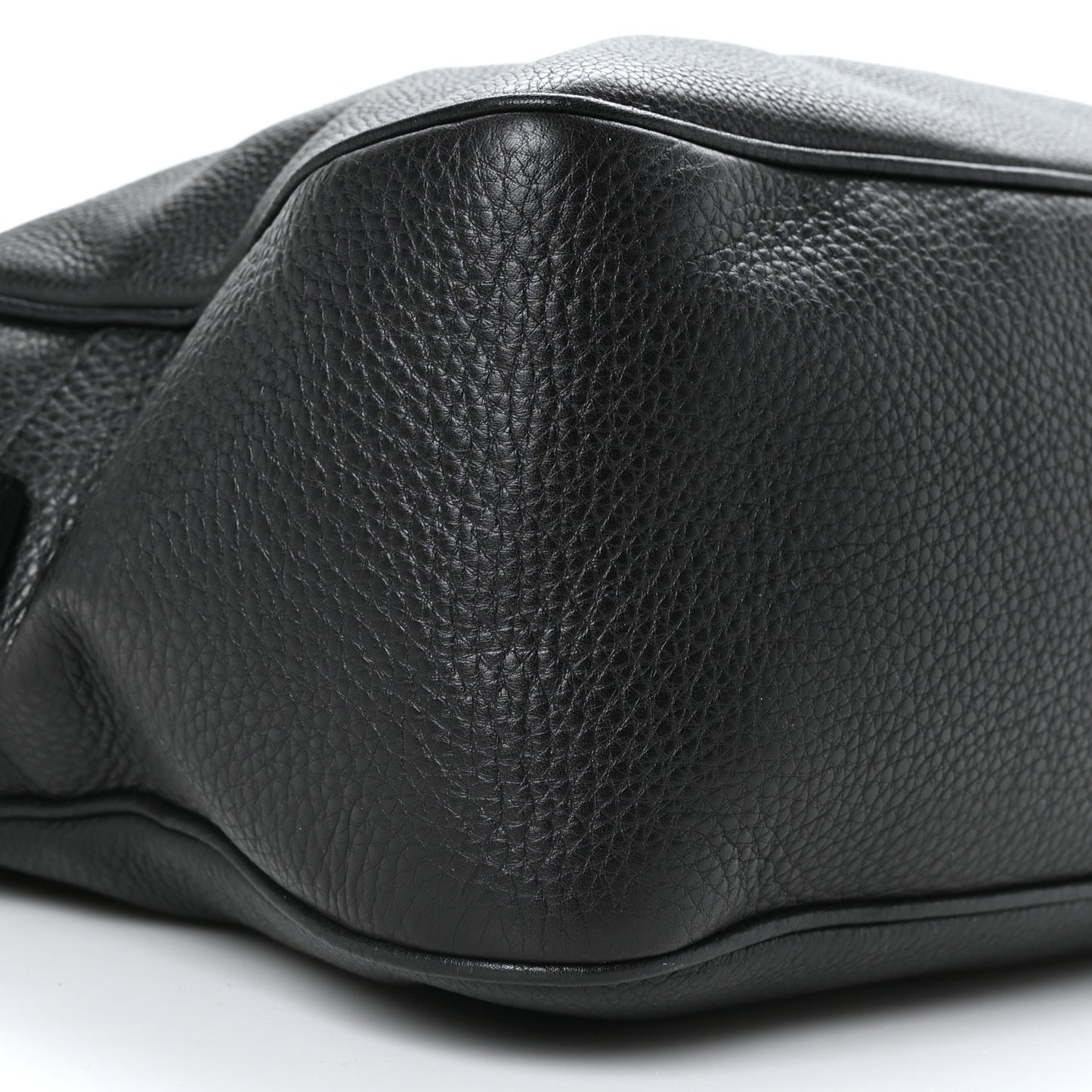 Pebbled Calfskin Medium Soho Bowler Black