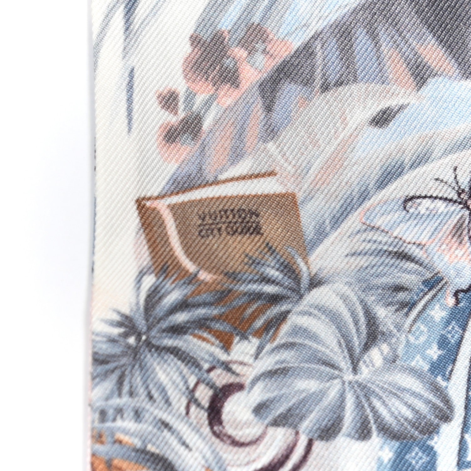 Louis Vuitton Silk Voyage Extraordinaire Bandeau Blue Grey 3 of 5
