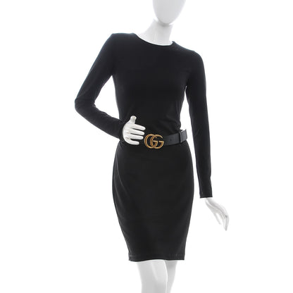 Gucci Textured Calfskin Double G 40mm Belt 90 36 Black 2 of 7