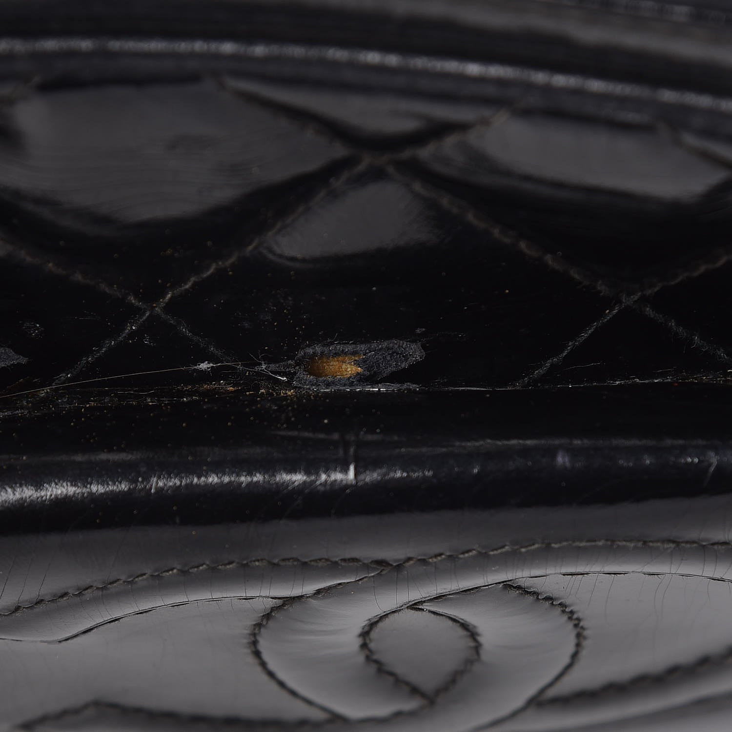 Chanel Patent Quilted Tassel Small Camera Case Black 10 of 14