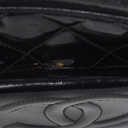 Chanel Patent Quilted Tassel Small Camera Case Black 10 of 14