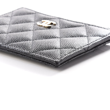 Chanel Caviar Quilted CC Zip Card Holder Black 5 of 10
