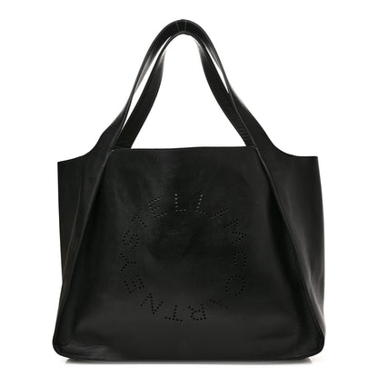 Stella McCartney Eco Alter Nappa East West Perforated Tote Black 3 of 10