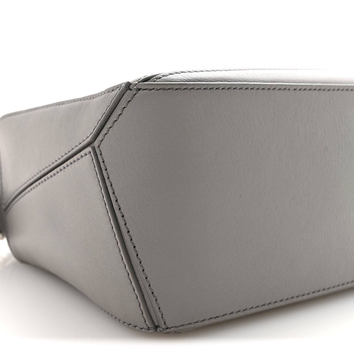 Calfskin Small Puzzle Bag Pearl Grey