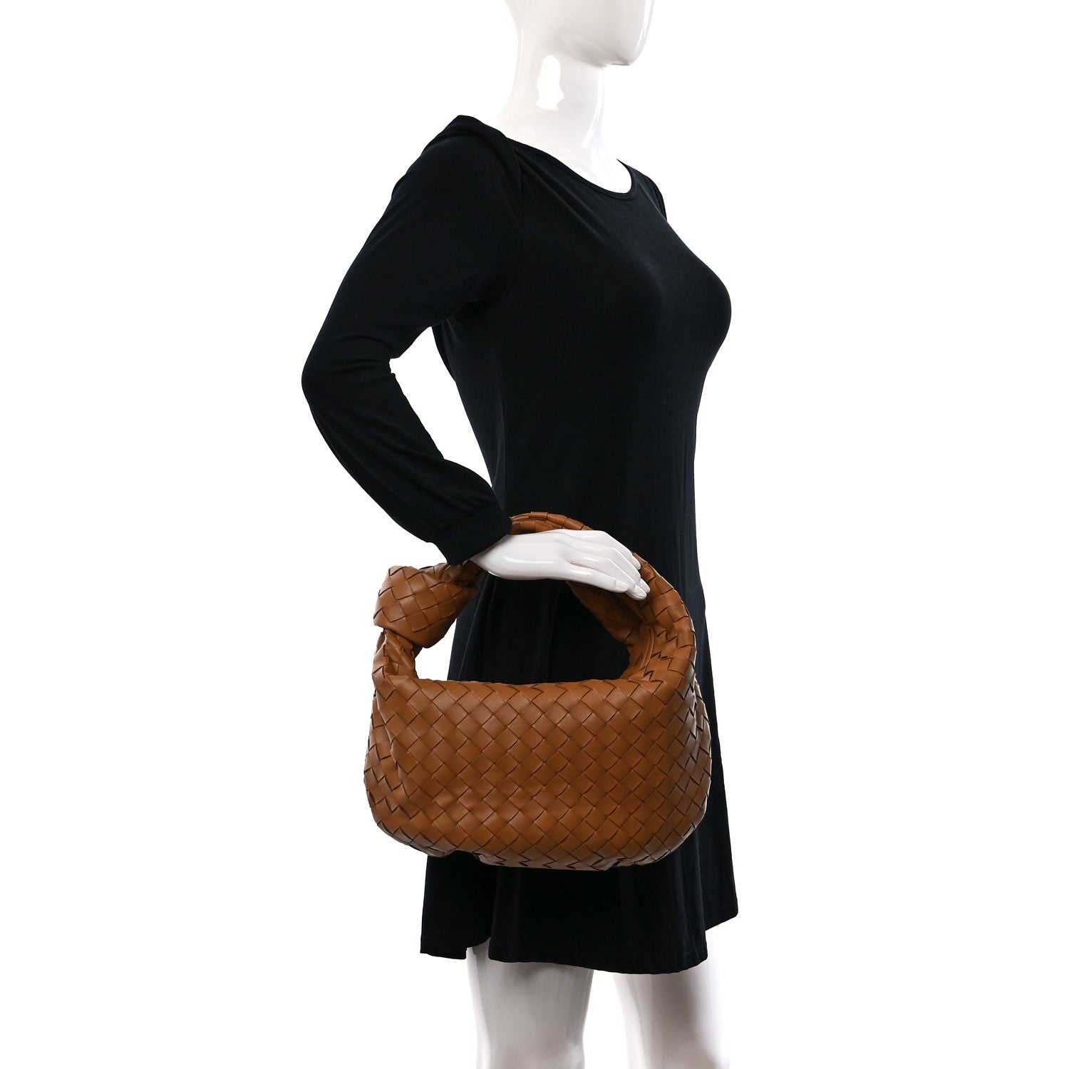 Bottega Veneta Nappa Intrecciato Teen Jodie Hobo Caramel 2 of 9