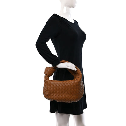 Bottega Veneta Nappa Intrecciato Teen Jodie Hobo Caramel 2 of 9