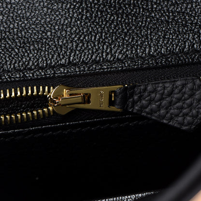 Hermes Togo Shiny Niloticus Crocodile Birkin Touch 25 Black 20 of 36