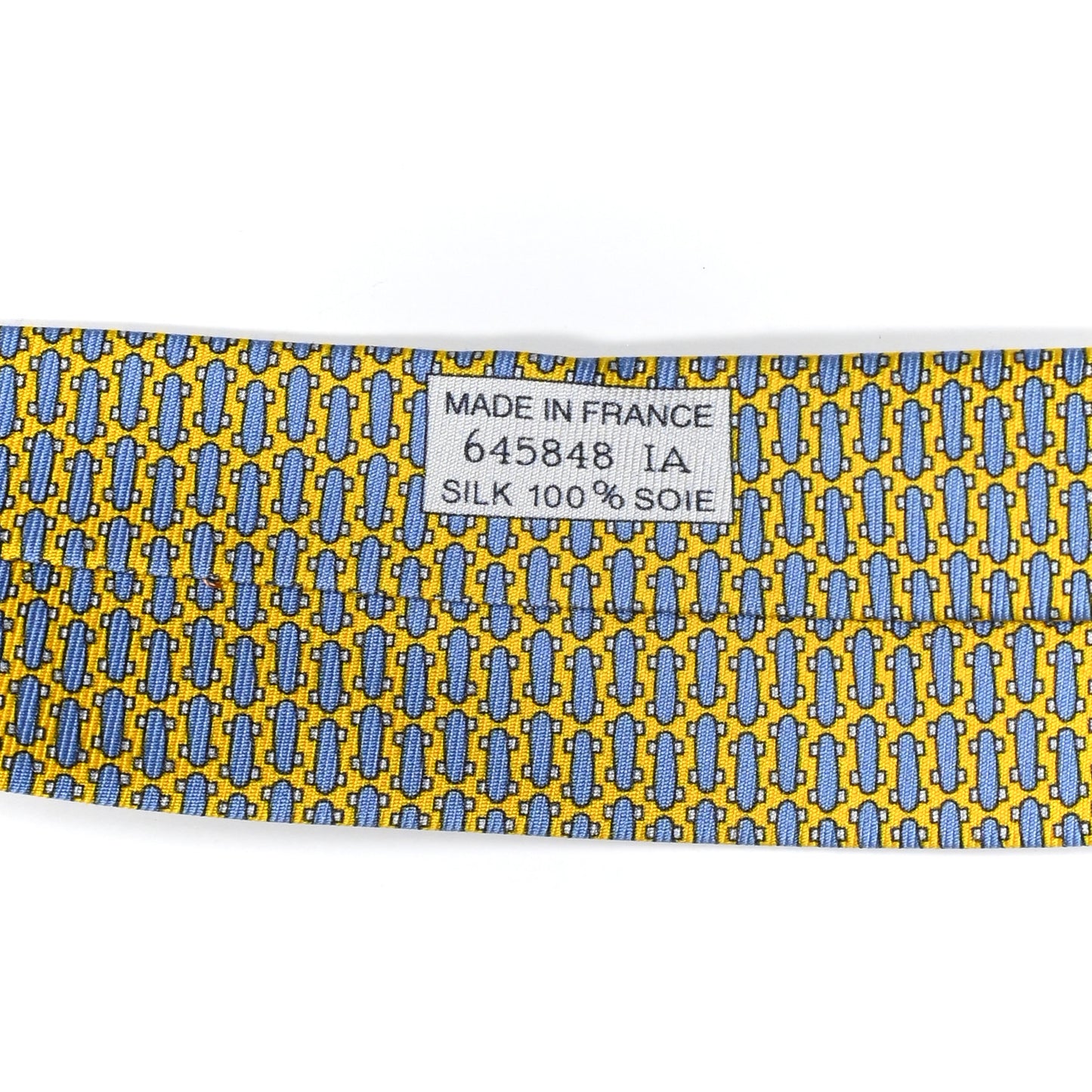 Silk Skate Park Neck Tie Jaune Azur Ciel