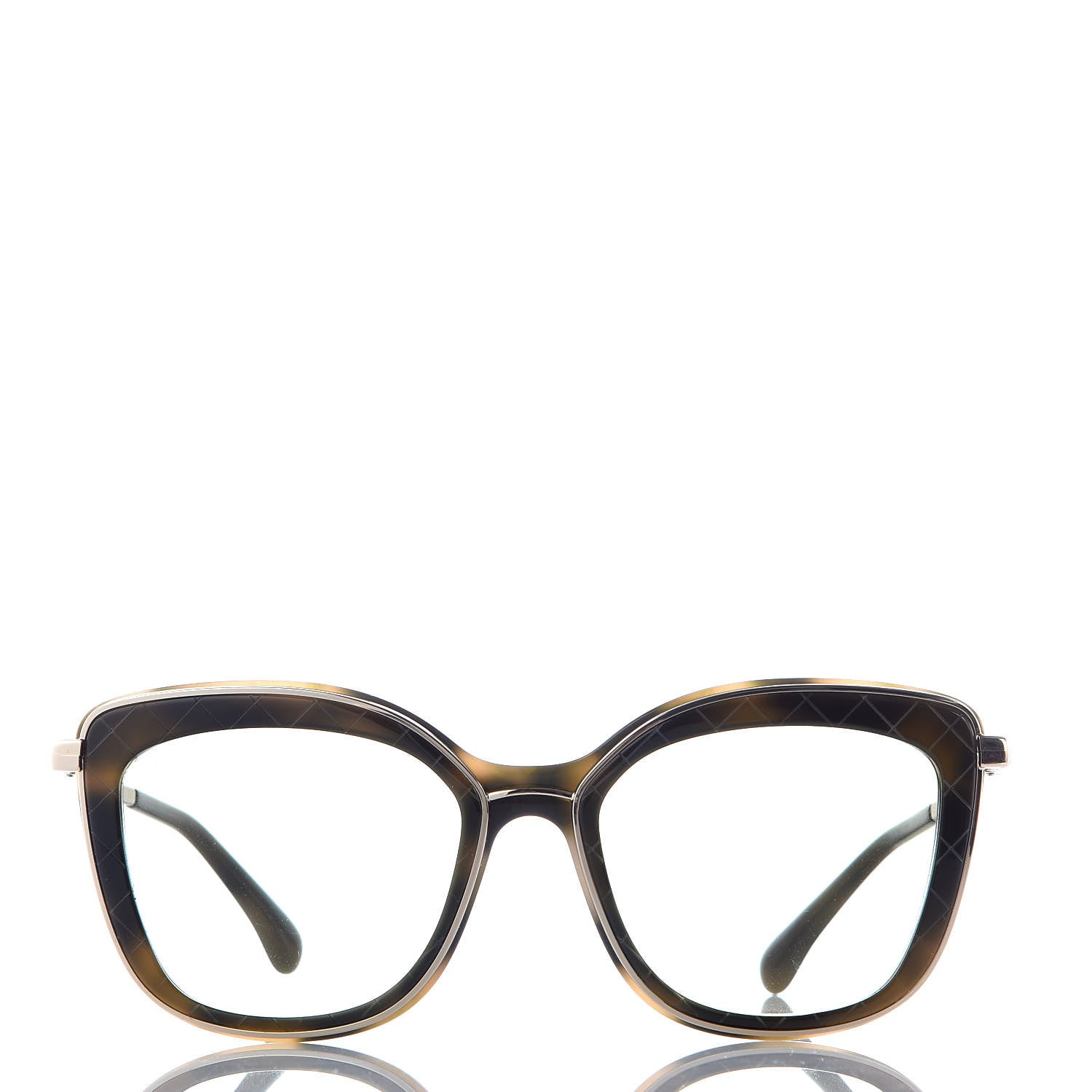 Chanel Acetate Quilted Metal Butterfly Sunglasses 4238-A Brown 2 of 8