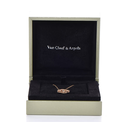 Van Cleef & Arpels 18K Rose Gold Vintage Alhambra Pendant Necklace 5 of 5