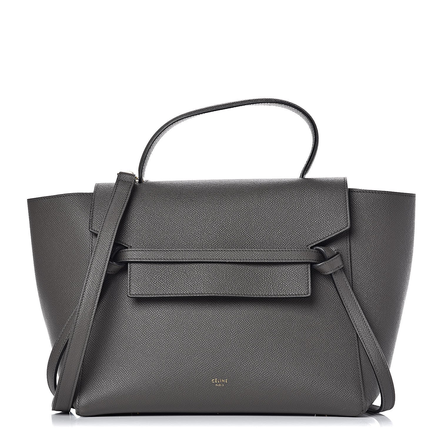Celine Drummed Calfskin Small Belt Bag Grey 1 of 12