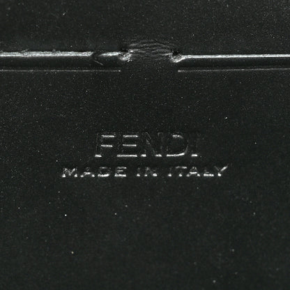 Fendi Vitello King FF Lines Embossed Baguette Soft Trunk Black 6 of 8