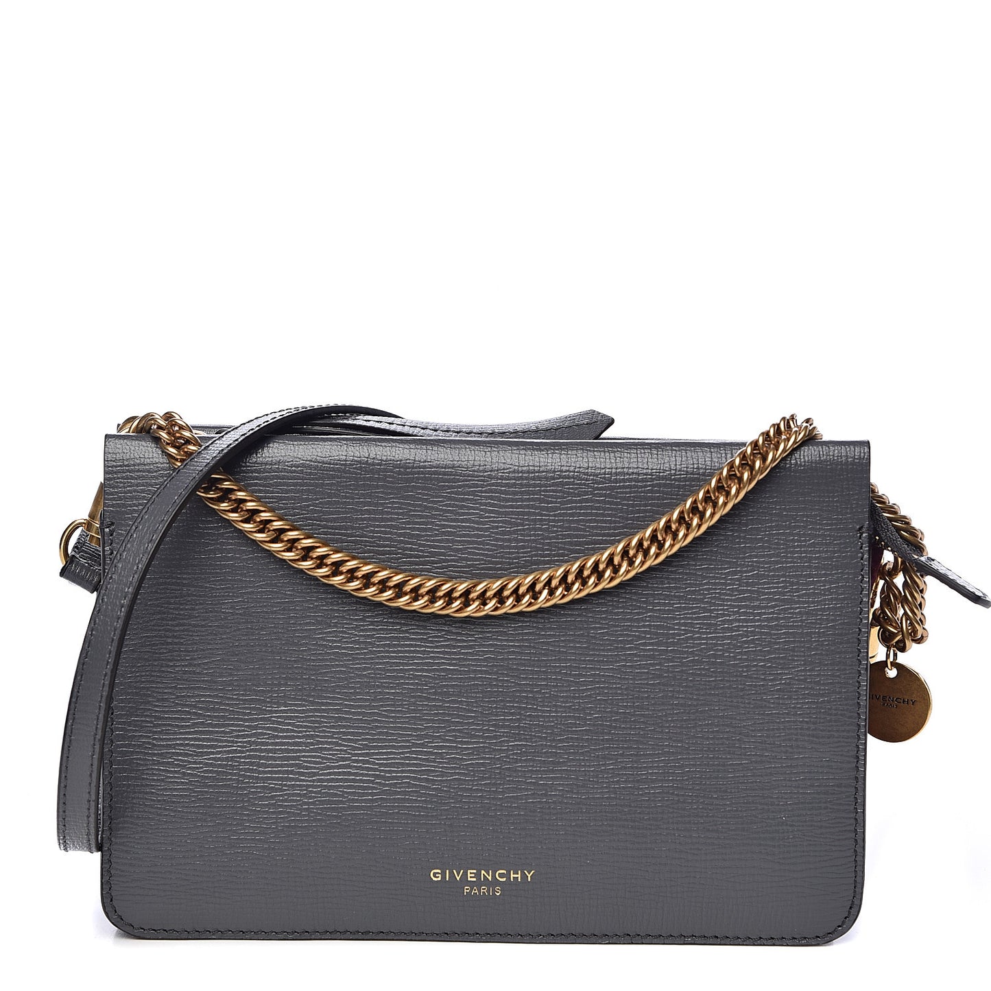 Goatskin Suede Cross 3 Crossbody Bag Grey Aubergine