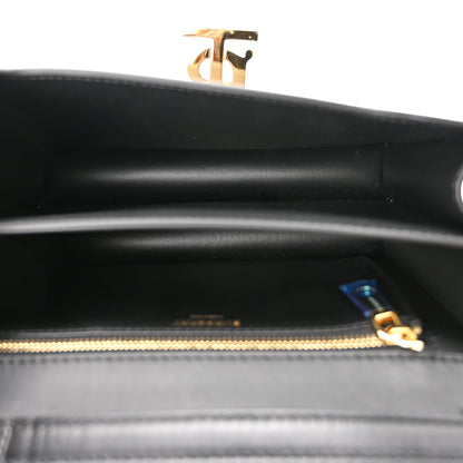 Burberry Calfskin Medium TB Bag Black 5 of 10