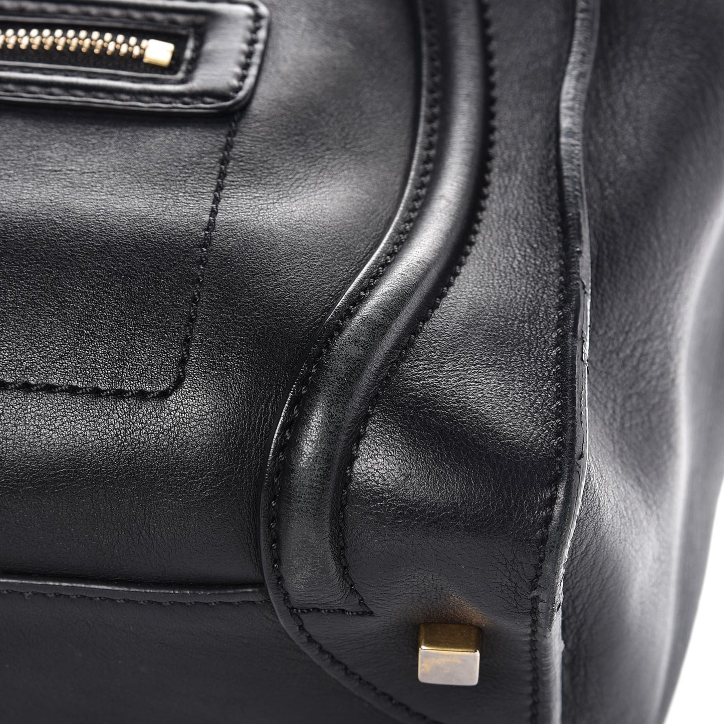 Smooth Calfskin Mini Luggage Black
