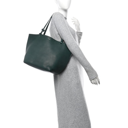 The Row Polished Saddle Calfskin Park Tote Three Cyprus 2 of 12