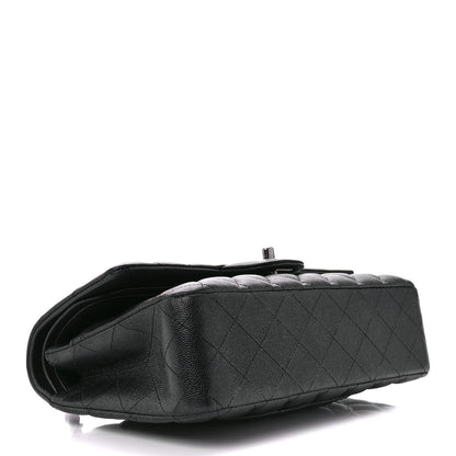 Chanel Iridescent Caviar Quilted Medium Double Flap Black 4 of 13