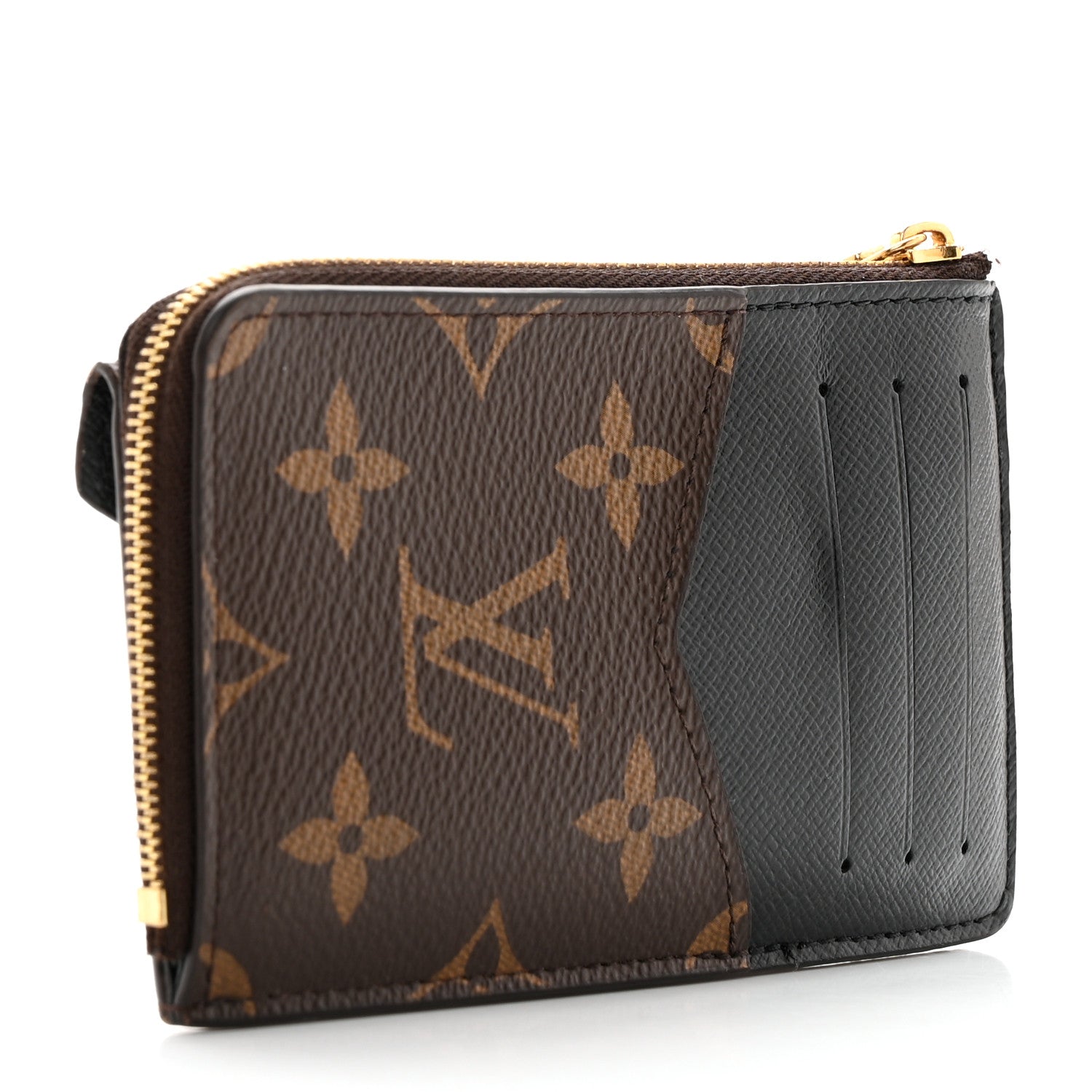 Louis Vuitton Monogram Recto Verso Card Holder Black 3 of 14