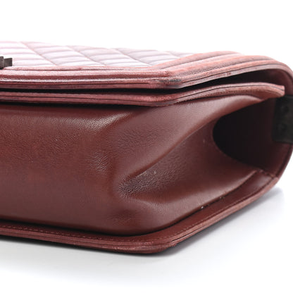 Chanel Lambskin Quilted Medium Boy Flap Burgundy 9 of 13