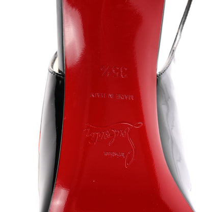 Christian Louboutin Patent Kate Sling 85 Pumps 35.5 Black 7 of 8
