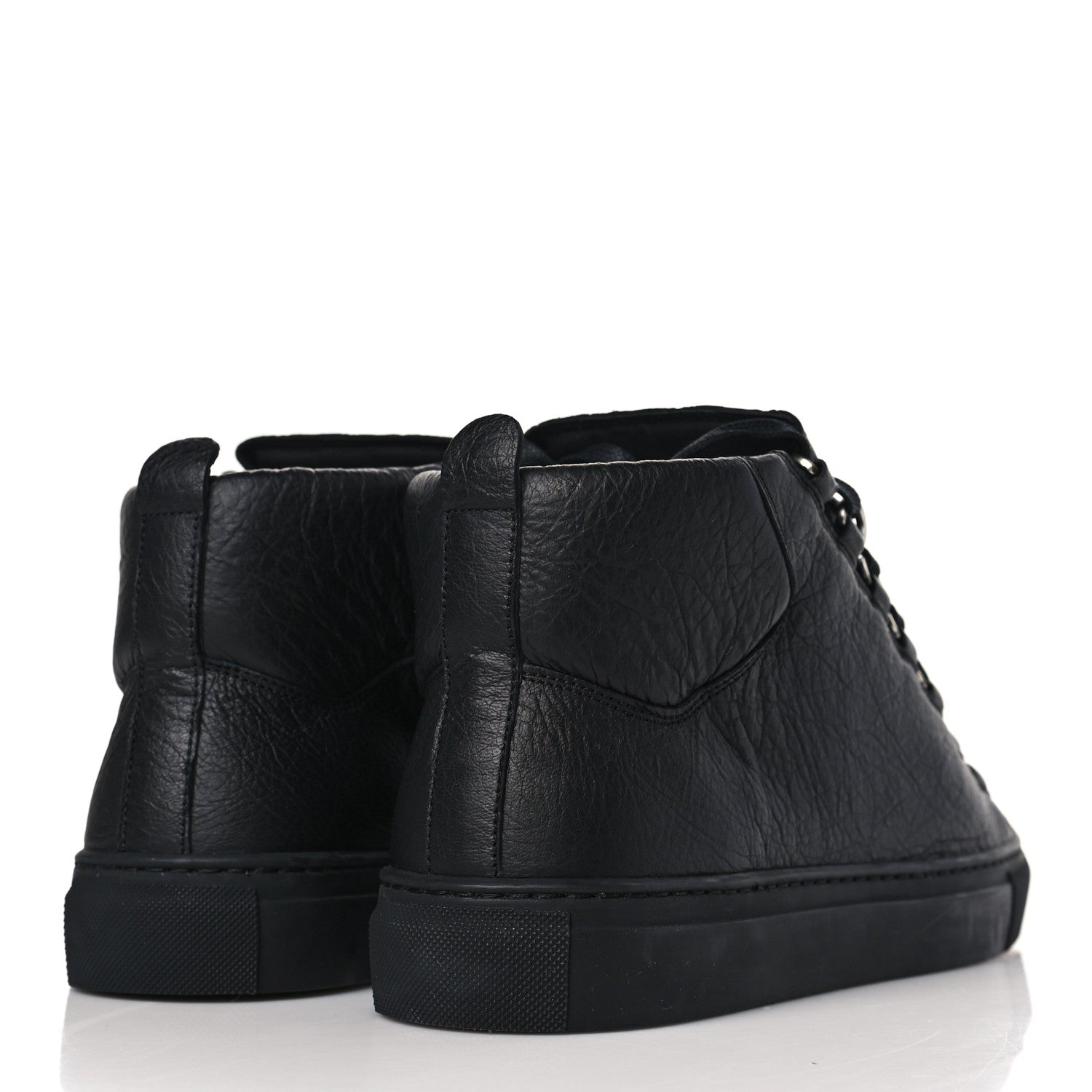 Balenciaga Agneau Arena Opaque Mens High Top Sneakers 41 Black 4 of 9