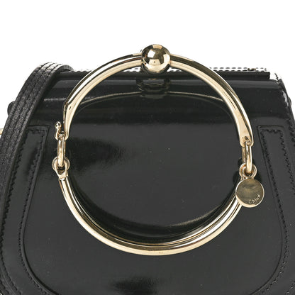 Chloe Patent Suede Small Nile Bracelet Bag Black 7 of 10