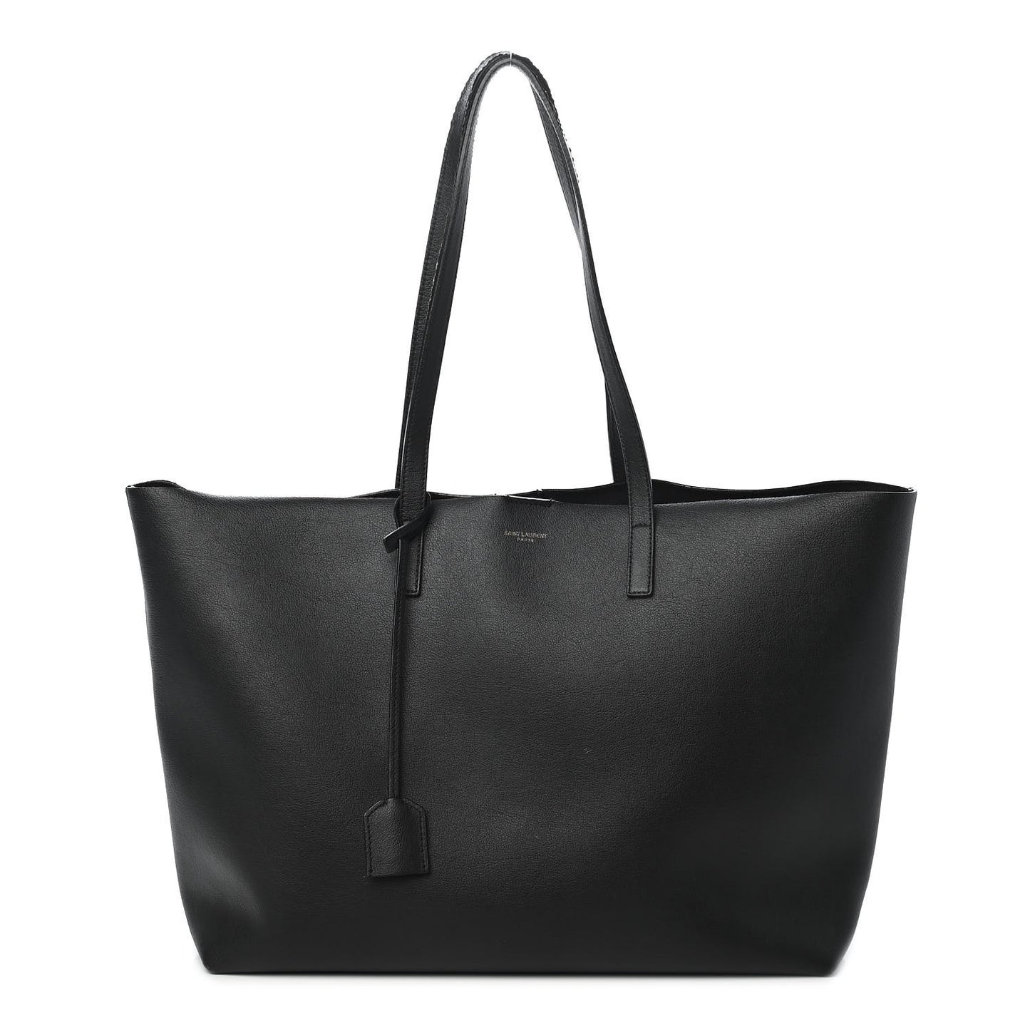 Calfskin Large Shopping Tote Black