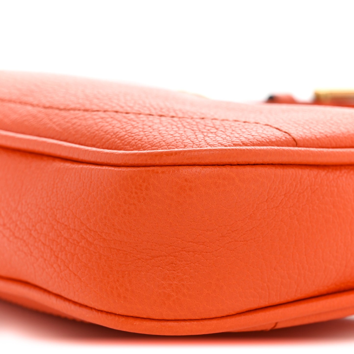 Goatskin Mini Aphrodite Shoulder Bag Orange