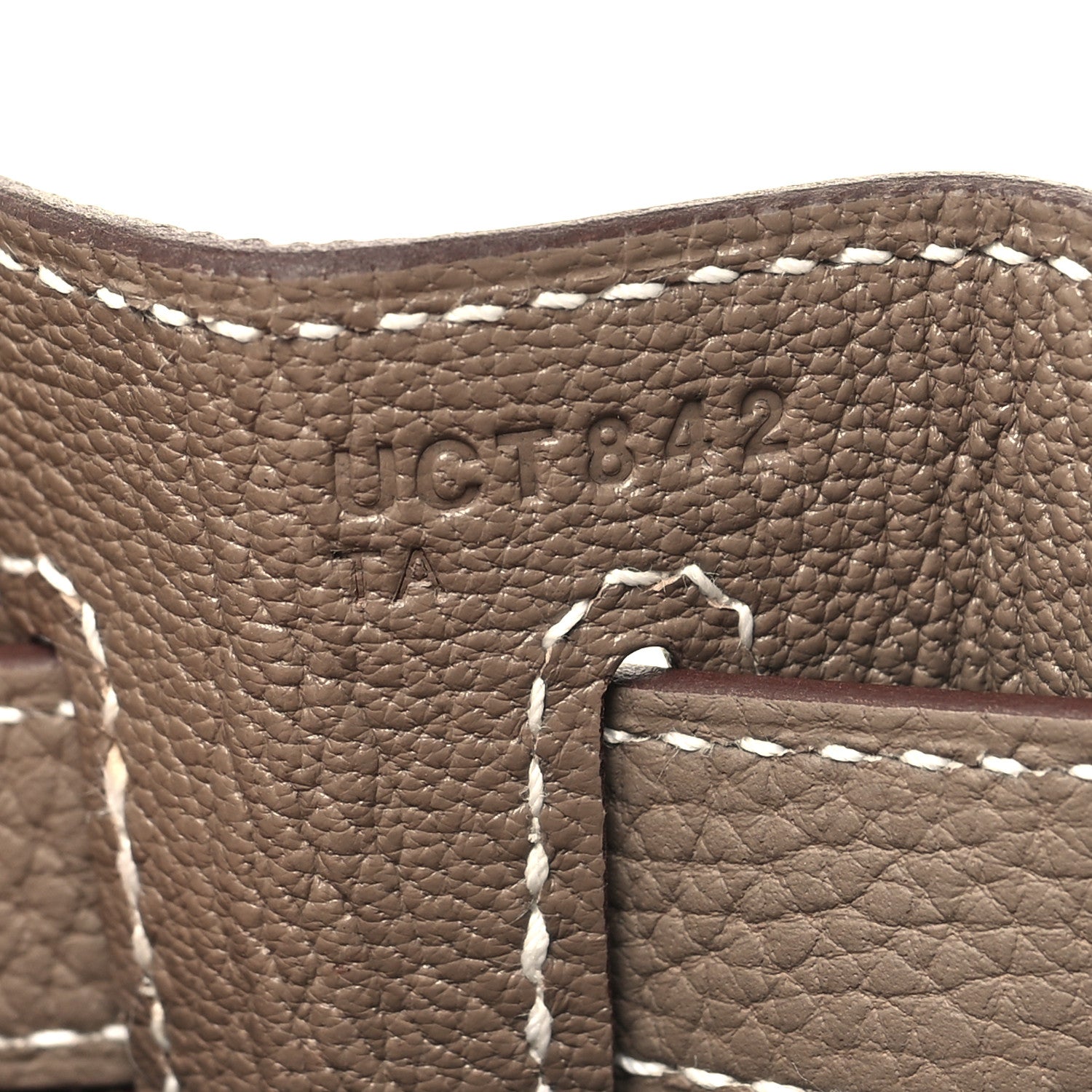 Hermes Togo Kelly Retourne 28 Etoupe 7 of 13