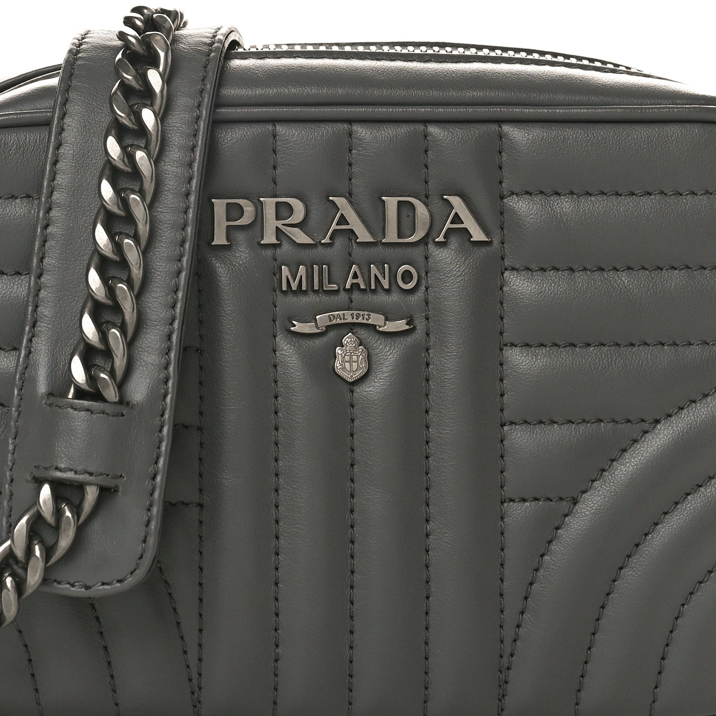 Soft Calfskin Diagramme Crossbody Bag Mercurio