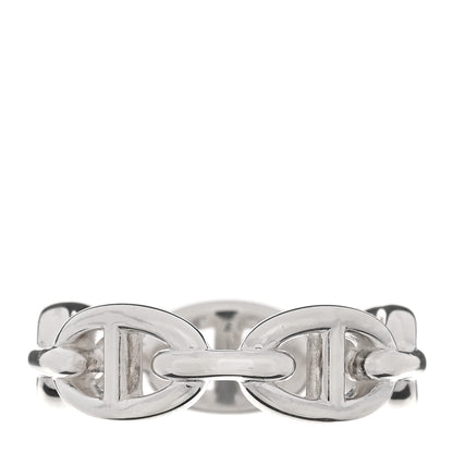 Hermes Sterling Silver PM Chaine d'Ancre Enchainee Band Ring 59 8.75 3 of 9