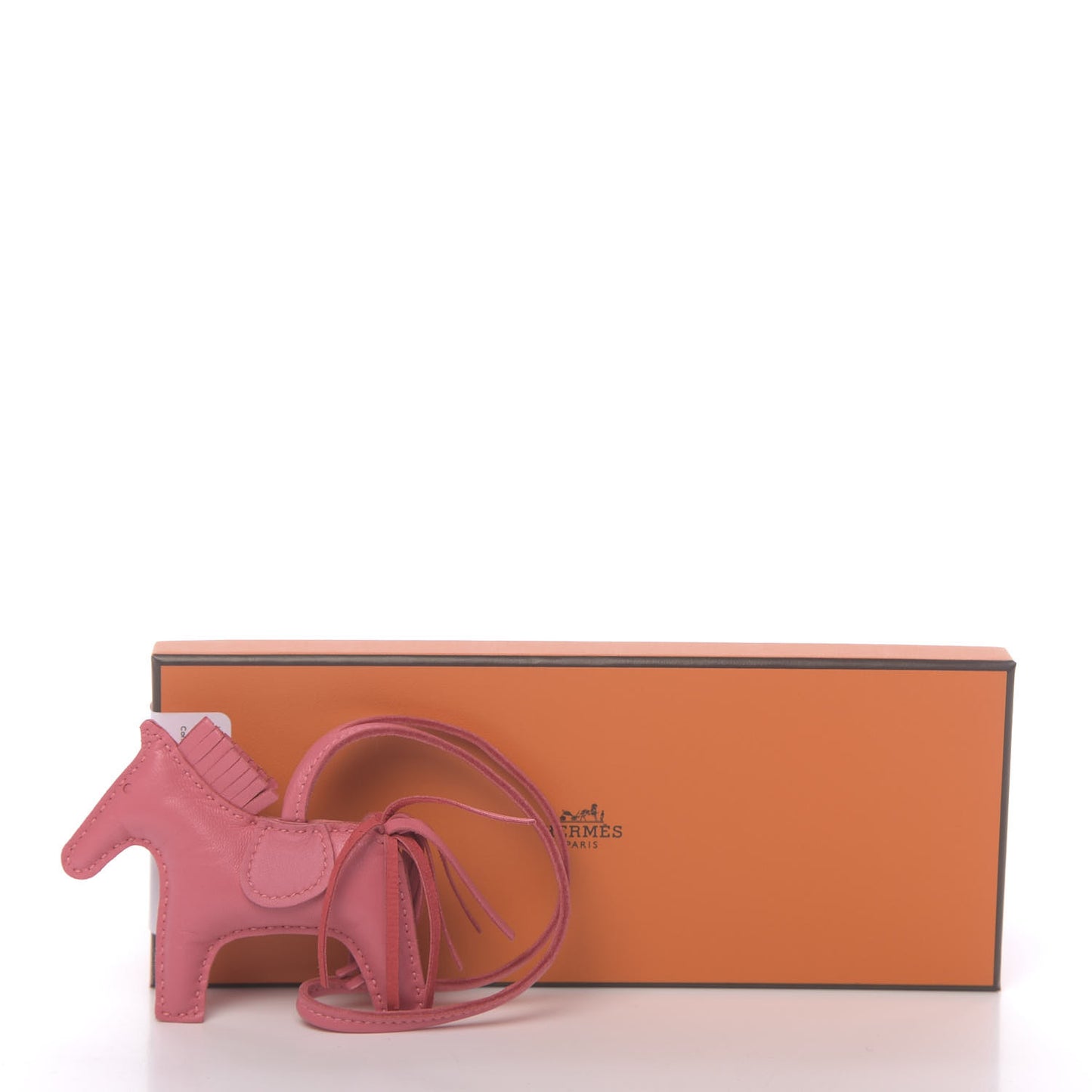 Milo Lambskin Grigri Rodeo Horse Bag Charm PM Rose Azalee