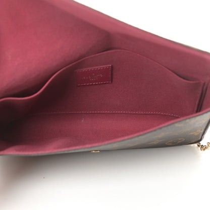 Louis Vuitton Monogram Pochette Felicie Chain Wallet Fuchsia 5 of 15