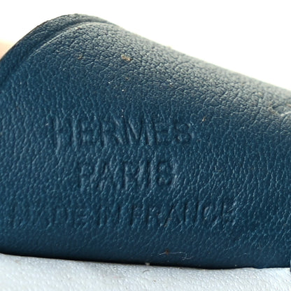 Hermes Milo Lambskin Grigri Rodeo Pegase Horse Bag Charm PM Bleu Brume Sesame Vert Bosphore 3 of 5