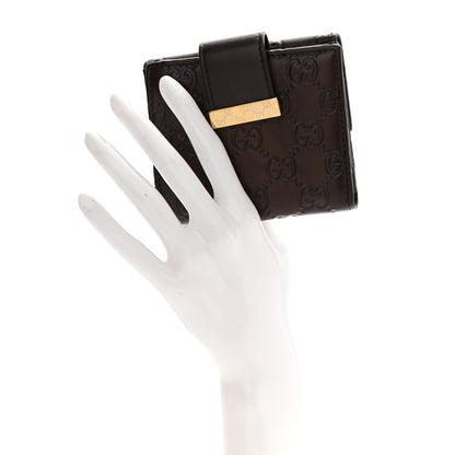 Gucci Guccissima Icon Bar French Wallet Dark Brown 3 of 14