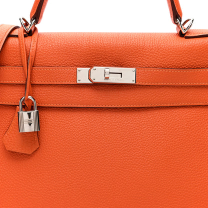 Hermes Togo Kelly Retourne 32 Orange 8 of 10
