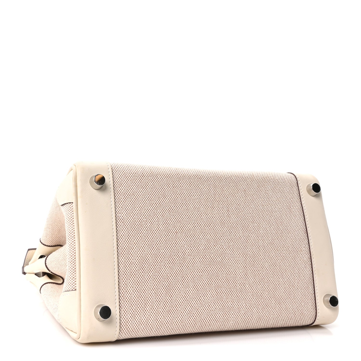 Hermes Toile H Swift Birkin 25 Ecru Nata 3 of 11